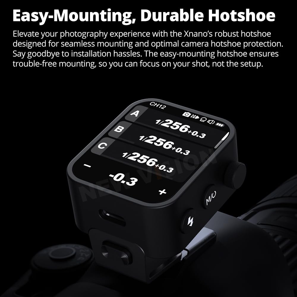 Godox X3C X3-C X3 C TTL Wireless Flash Trigger, 2.4GHz Wireless System, High-Definition LED Bildschirm, eingebaute Lithium Batterie Kompatibel mit Canon EOS Kameras