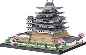 Architecture Himeji Castle Micro Building Blocks Set (3037PCS) Build and Display This Famous Japanese Buildings Model- Fun Gift for Kid and Adult