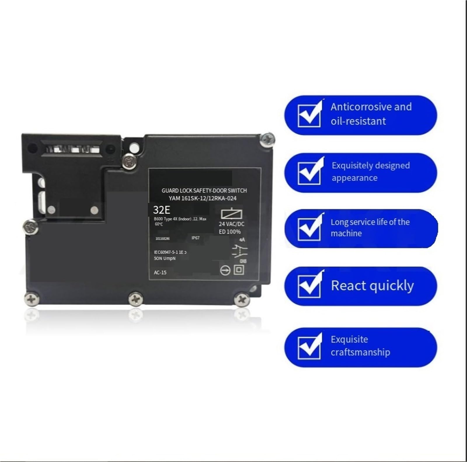 Przełącznik drzwi, Przełącznik Drzwiowy Zamka Elektromagnetycznego YAM161SK-12/03RKA-024 do drzwi do szafek(YAM161SK-12/12RK-110/230)