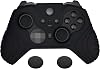 غطاء حافظة من السيليكون المضاد للانزلاق من PlayVital Samurai Edition لـ Xbox Elite Wireless Controller Series 2 Core ، واقي من المطاط الناعم المريح لـ Xbox Elite Series 2 مع أغطية قبضة الإبهام - أسود
