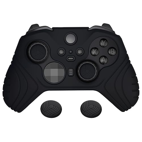 PlayVital Samurai Edition Anti Slip Silicone Case Cover for Xbox Elite Wireless Controller Series 2 Core, Ergonomic Soft Rubber Skin Protector for
