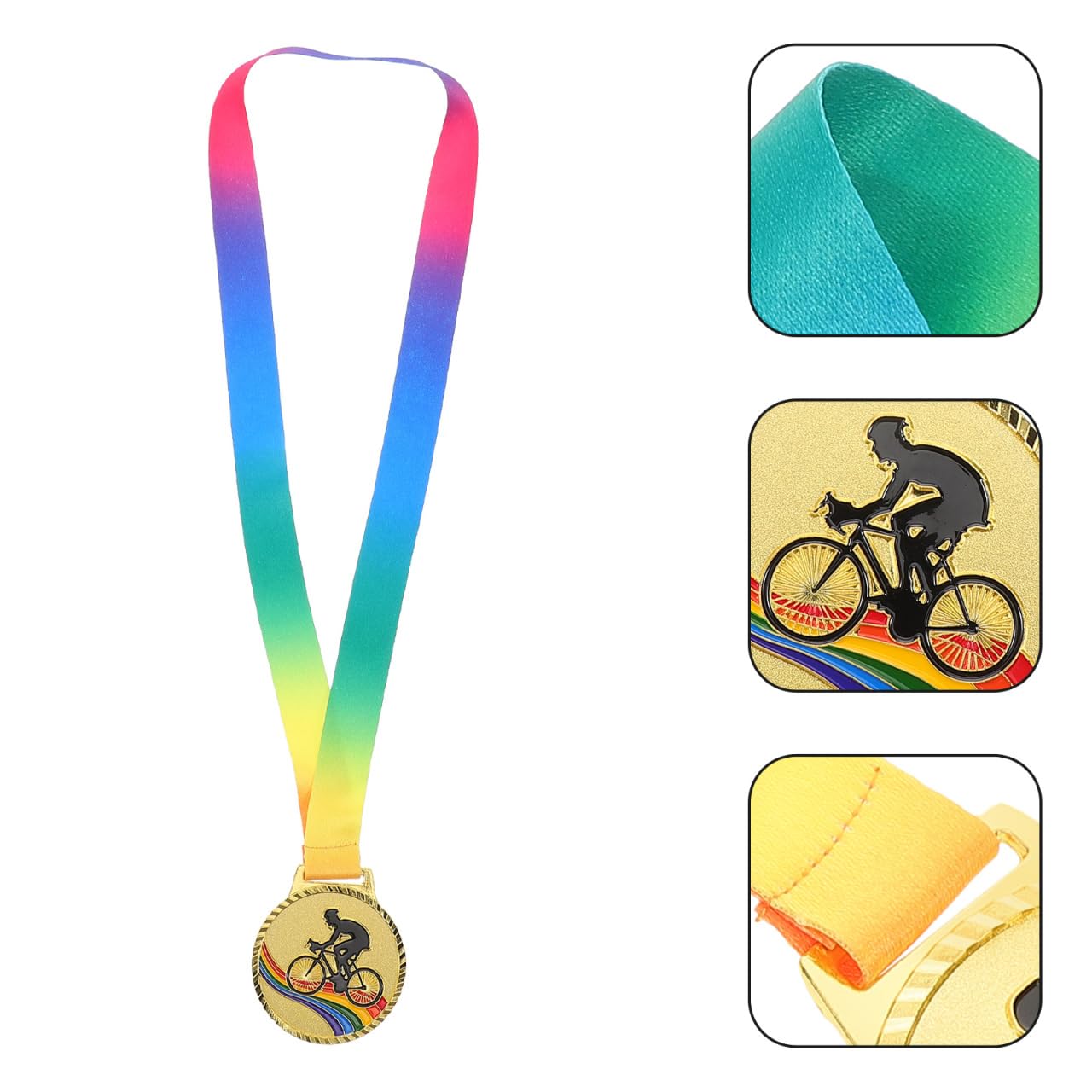 HEMOTON Medaglia Trofeo Ciclismo Oro 1 ° Posto Premio Per Corsa E Feste Sportive Medaglia Per Prestazioni Eccezionali Nel Ciclismo