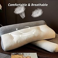 Vista 5 de Almohada para el cuello, almohada súper ergonómica, protege tu cuello y columna vertebral, almohadas ergonómicas para dormir, almohadas ergonómicas