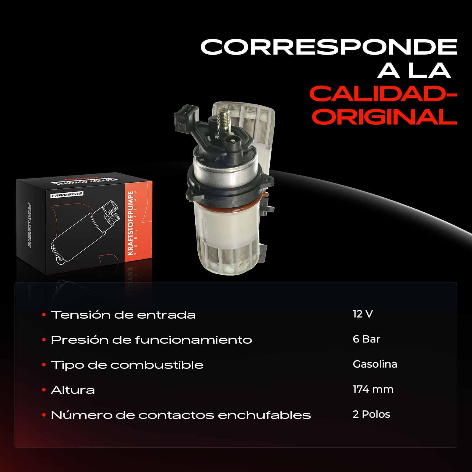Bomba de combustible bomba de combustible para Toledo I Corrado Golf II J-e-t-t-a II P-a-s-s-a-t 3A2 3A5 1.8L 2.0L gasolina 1984-1995 0580254033