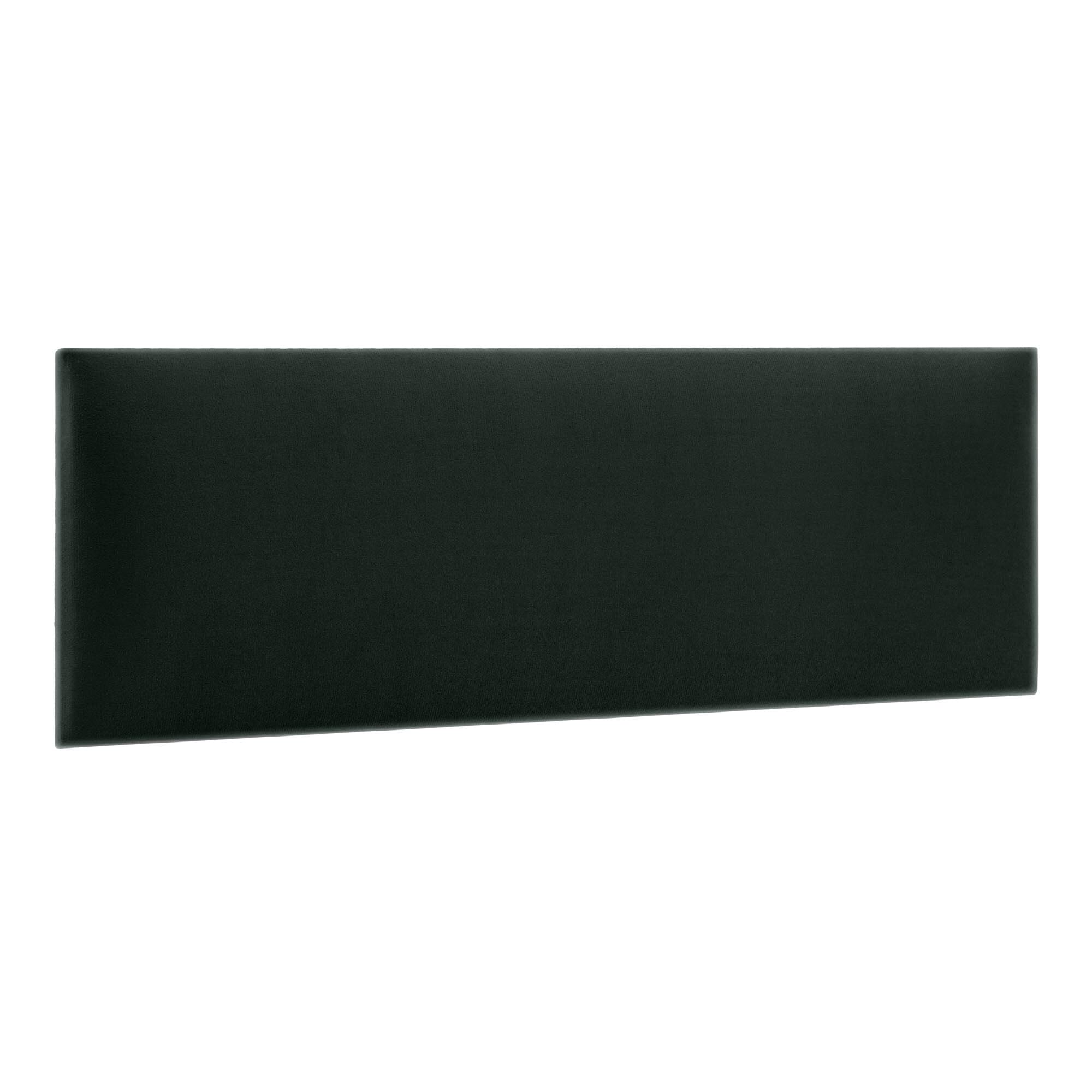 murando - Wall cushion as a headboard for a bed Rectangle Velvet 30x70 cm - Padded wall panel wall decoration for bedroom living room children's room - bottle green