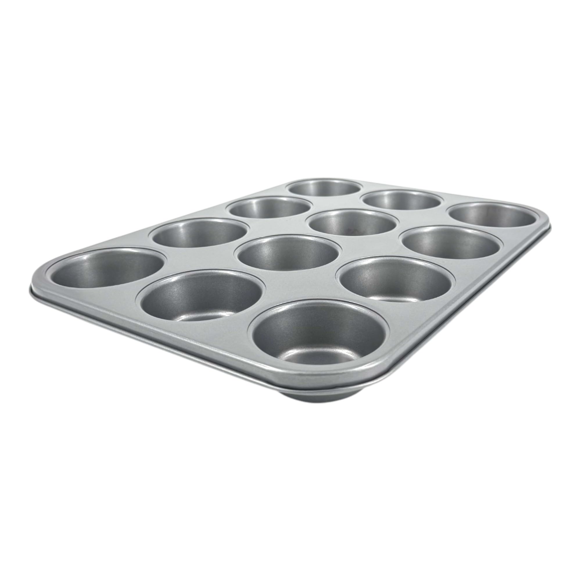 Lot de 2 plateaux antiadhésifs pour 12 muffins et muffins - Fabriqués en Angleterre