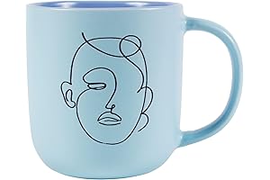 Blue Artful Mug for Latte Lovers