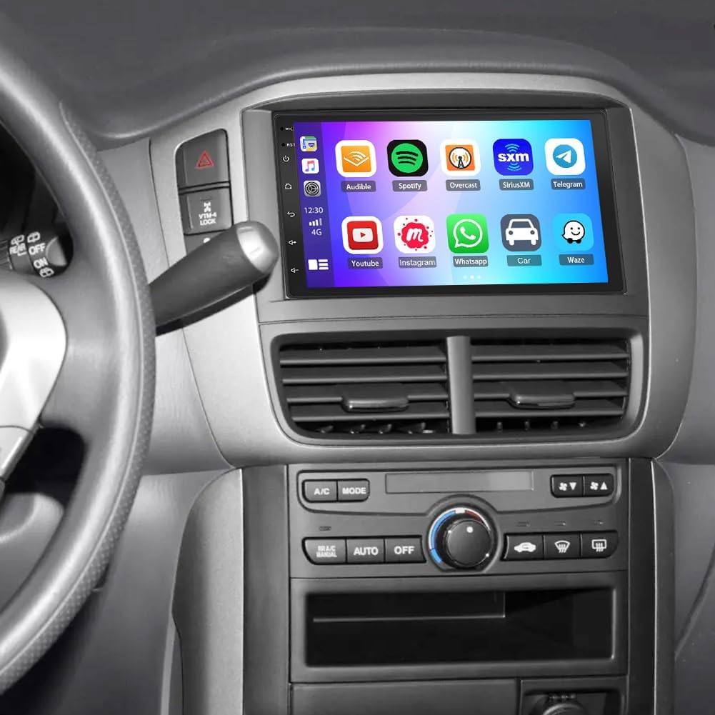 7" Android 14 Car Stereo Radio for Honda Pilot 2003-2006 Upgrade CarPlay Touch Screen Head Unit with Wireless Carplay & Android Auto GPS Bluetooth WiFi FM RDS DSP SWC Backup Camera Mic