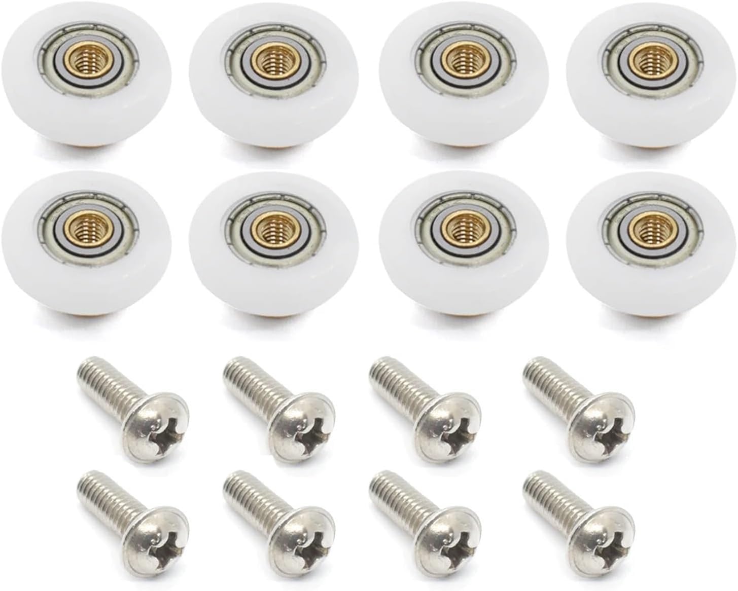 Shower Door Rollers, 10 x Shower Door Rollers/Runners/Wheels Replacement(25mm)