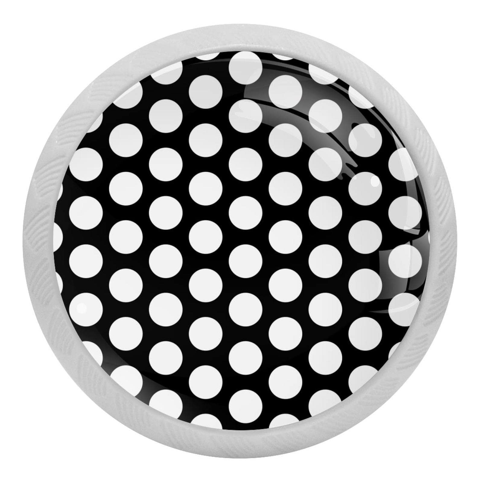 Boutons de porte d'armoire à capteur fluorescent visibles dans le noir | Lot de 4