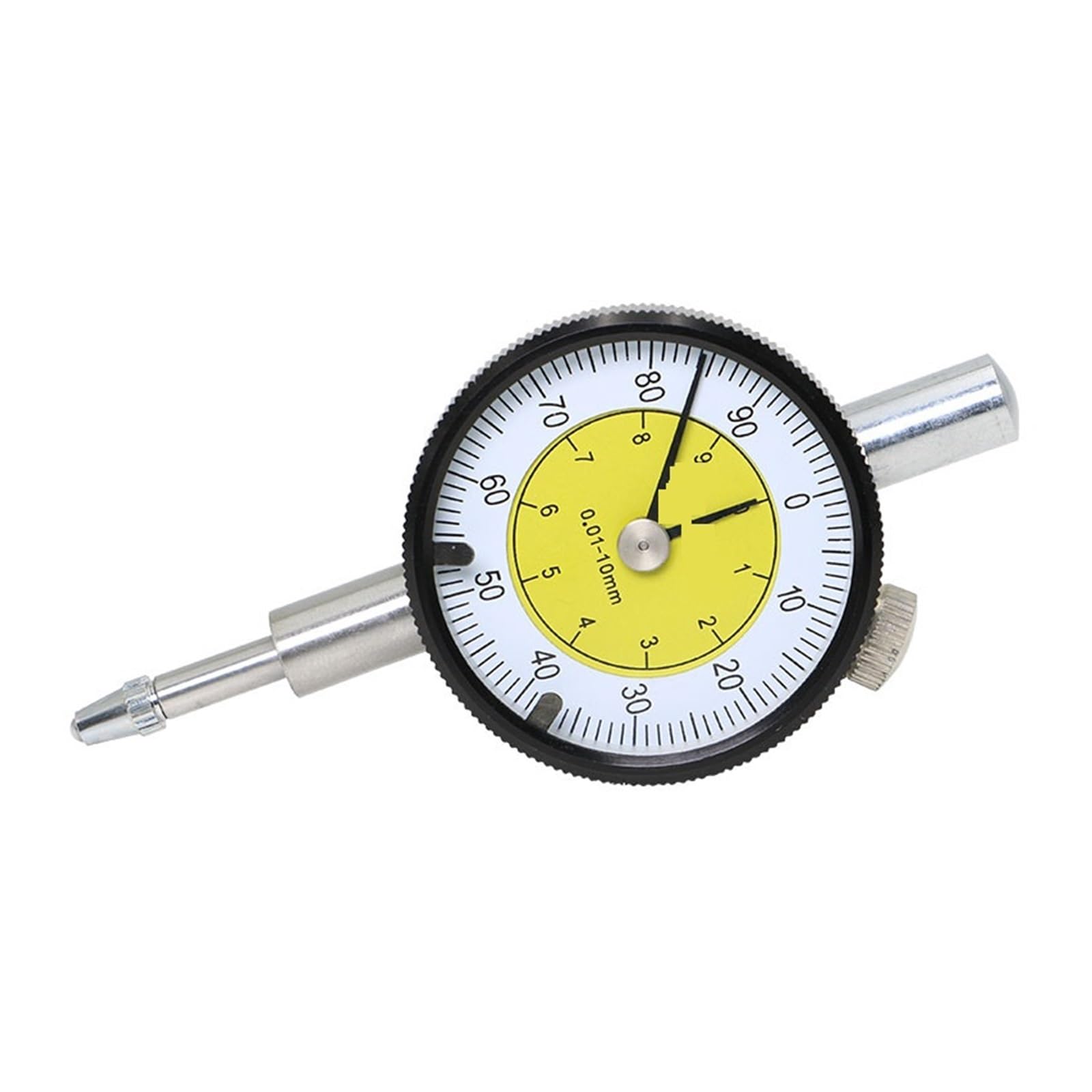 Measuring Tool Dial Indicator 0-10 Mm Meter Precise 0.01 Mm Resolution Dial Indicator Gauge Measurin Tool High Resolution(No Lug)