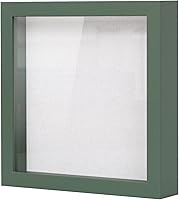 Vista 10 de Muzilife Marco de Fotos Shadow Box de 11x14 pulgadas con Tablero de Lino - Madera Profunda y Vidrio Templado, Estuche Rústico de Exhibición Listo