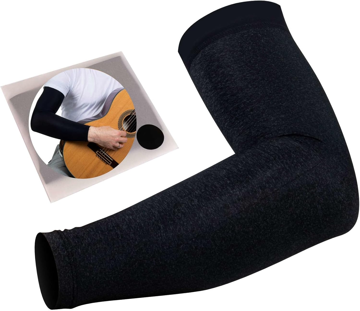 Black arm Sleeve for Guitarists, Classical Guitar Sleeve