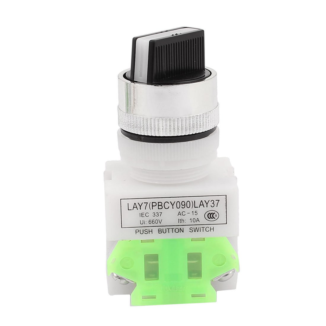 AC 660 V 10 A No/NC DPST Selettore rotativo a 2 Posizioni a Scatto 5 PZ xiaguolingsm