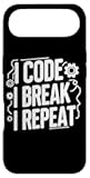 I Code I Break I Repeat Funny Programmer Quotes Case for iPhone Air