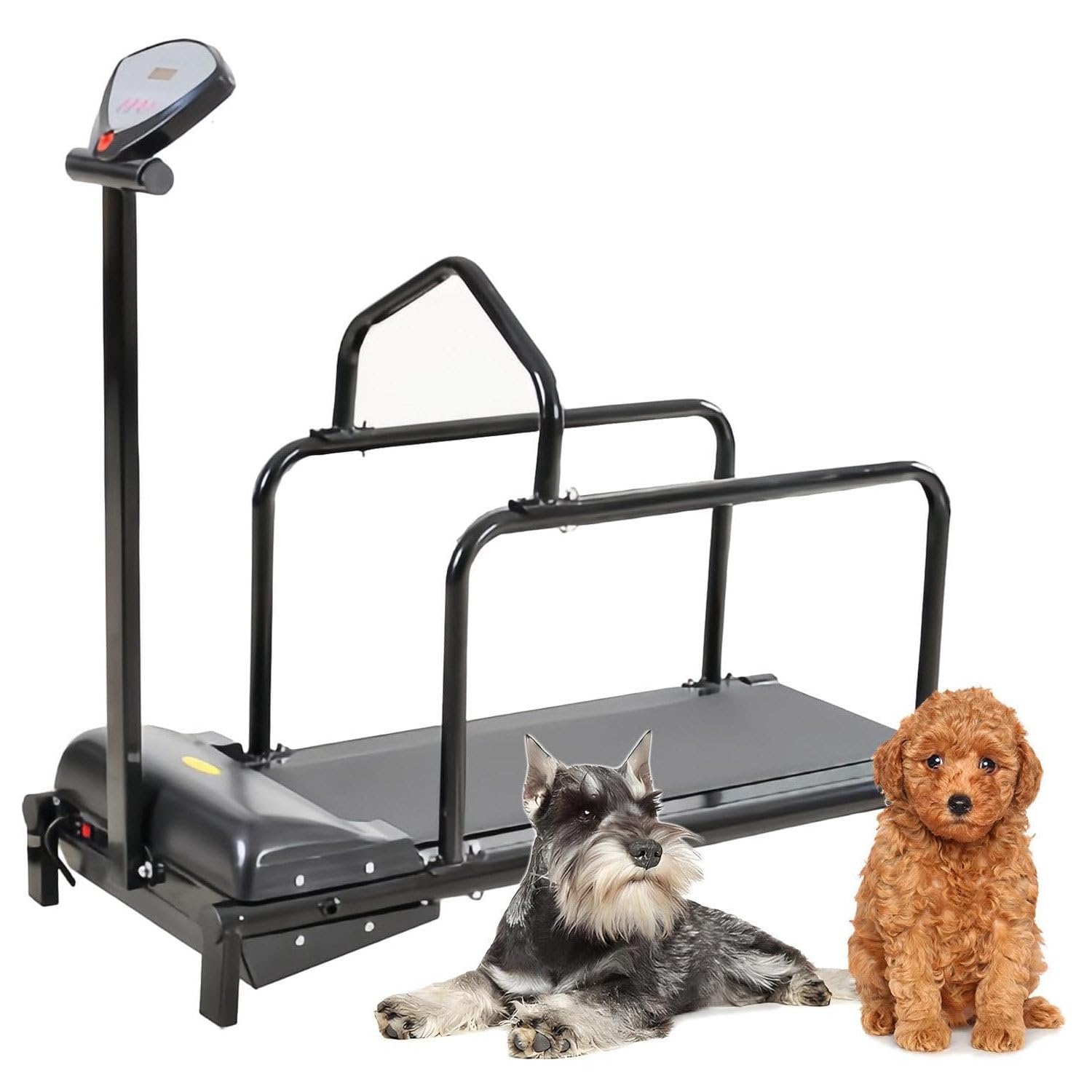 Hundelaufband, Hundelaufband für kleine Hunde, Lauftrainingsgeräte für Haustiere, Laufausrüstung für Haustiere, Fitness-Laufband für Haustiere, einstellbare Geschwindigkeit, bis zu 80 kg,Black