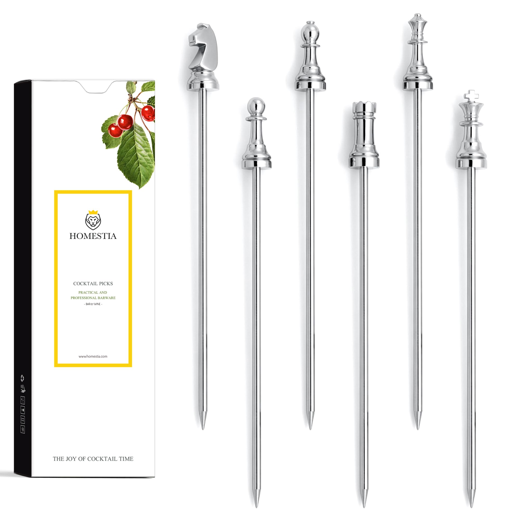 Homestia Chess Cocktail Picks
