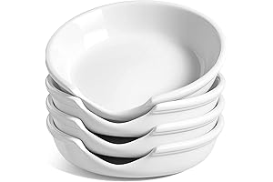 LE TAUCI Ceramic Spoon Rest Set for Kitchen Counters