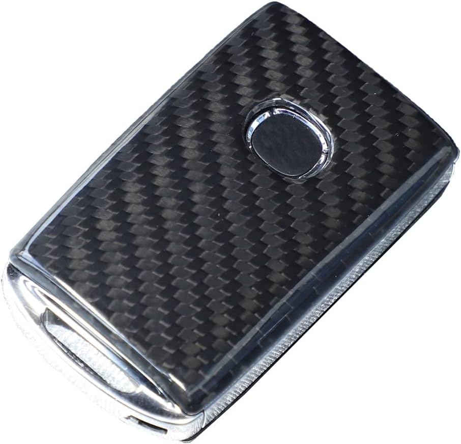 Carbon Fiber Style Car Key Fob Cover Case Keychain Compatible with 2016-2025 Mazda MX-5 Miata Accessories Aotumcer 1 Piece Scratch-Resistant Key Case
