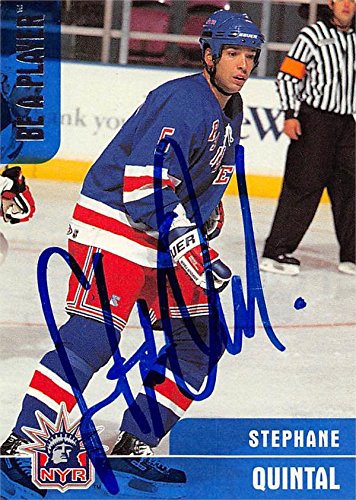 Autograph Warehouse 466145 Stephane Quintal Autographed Hockey Card44; 1999 BAP No. 188