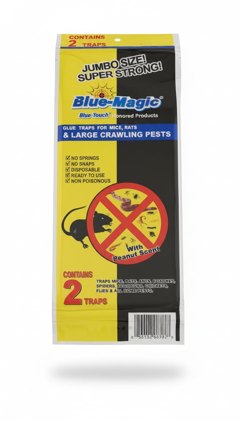 mouse trap, mouse sticky pads trap Strongest Traps for Indoors and Outdoors - Durable Reusable Traps - for Home, Office, Garden, Industry | mice trap | mouse poisoning Pack of 1 (2 Trap)