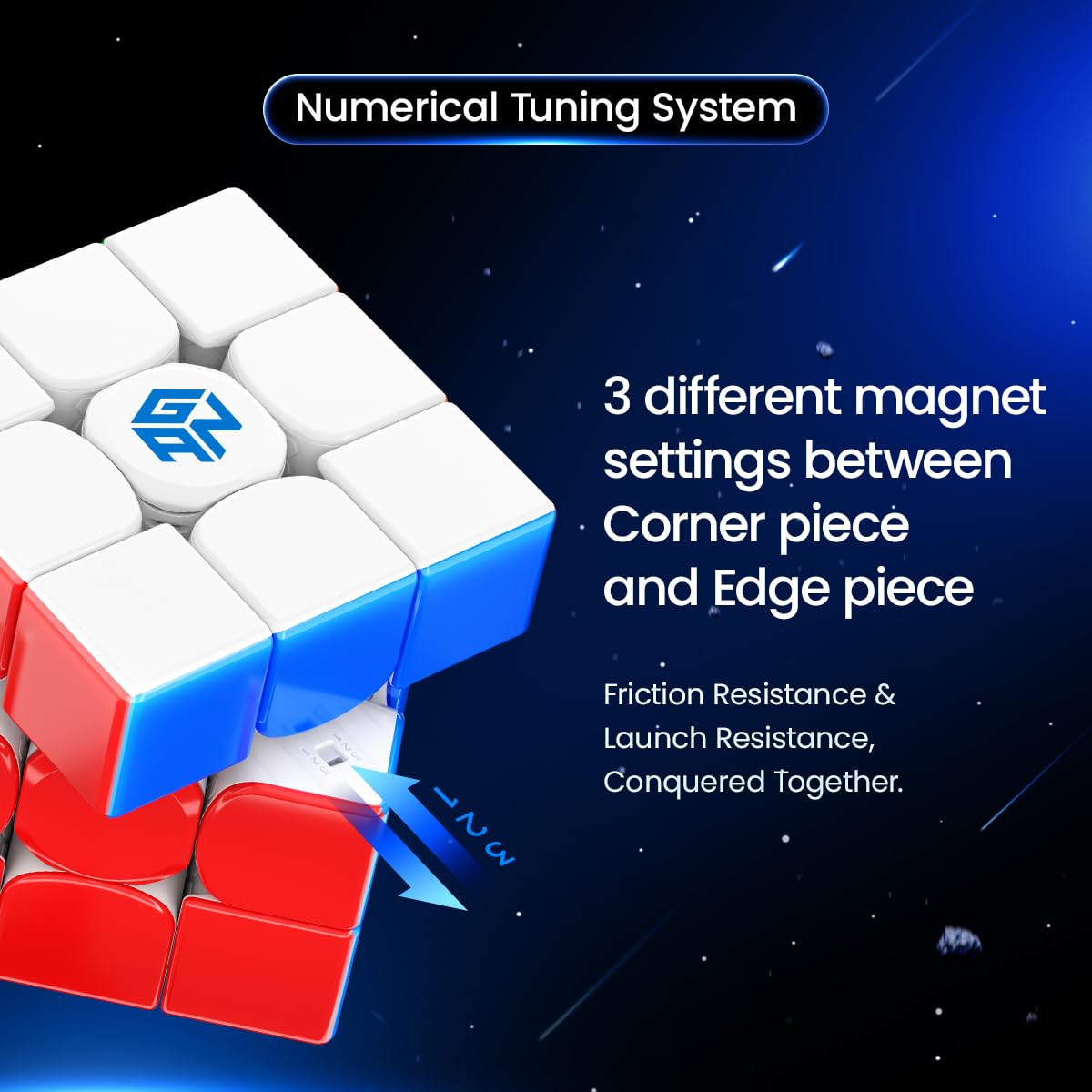 GAN 14 Maglev UV Coated, Official Competition Magnetic Cube - High