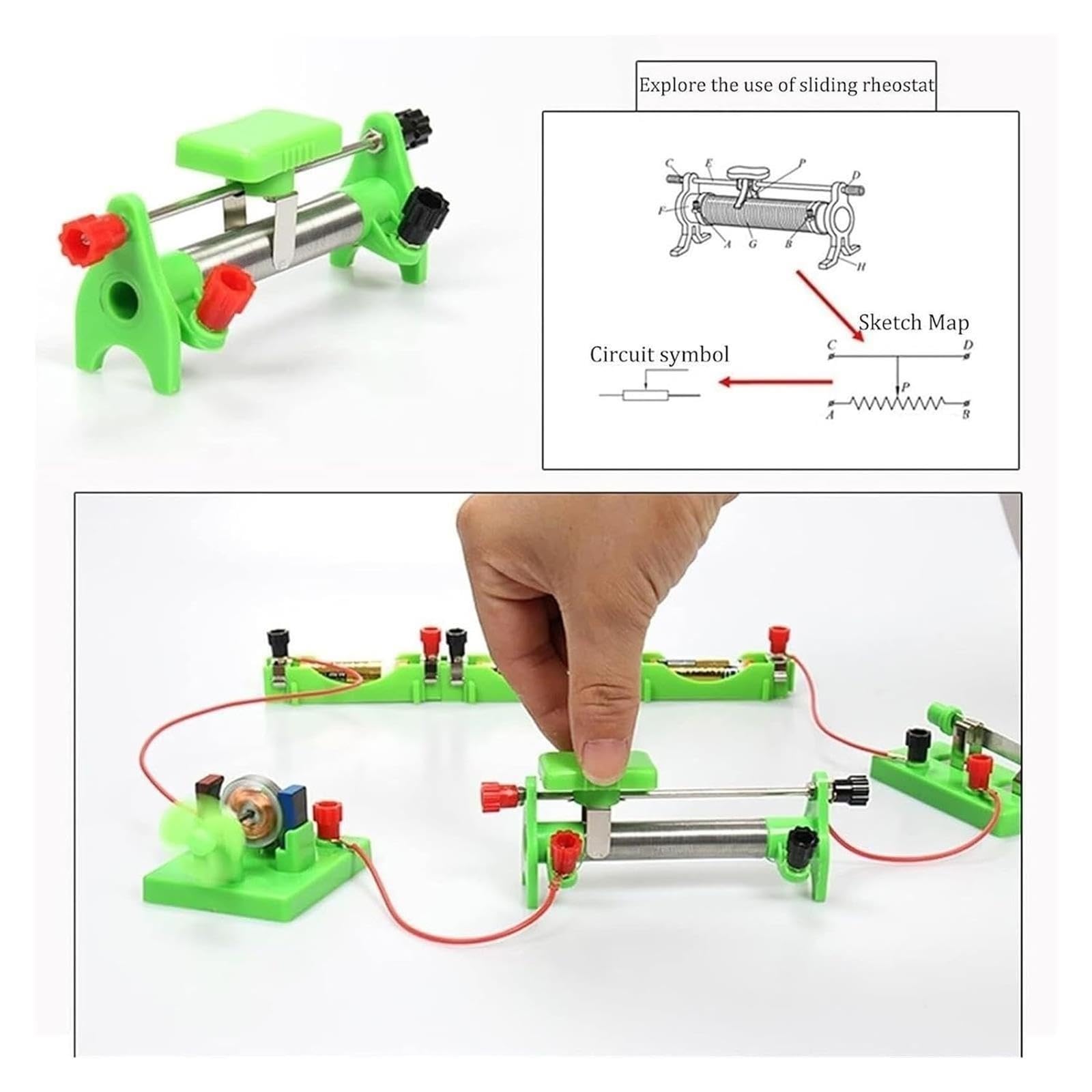 Scatola for esperimenti elettrici kit da laboratorio di elettromagnetismo
