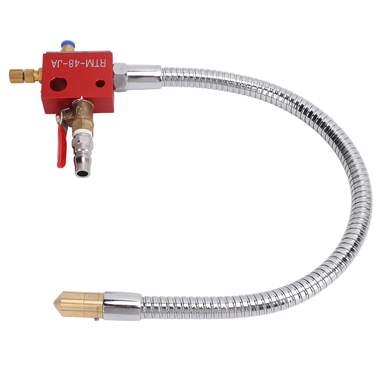Generic Grawerka wąż Metalowy Mgła Chłodząca System Smarowania w Sprayu Długotrwały Opryskiwacz Chłodzący 48cm 2m Aluminium