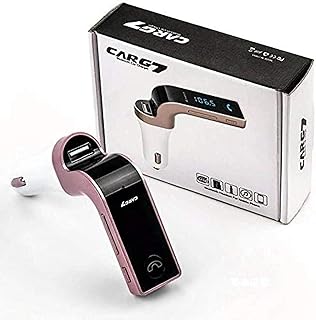 Carg7 Universal Car MP3 FM Transmitter Modulator Wireless Bluetooth compatible with smart mobile phone - Pink
