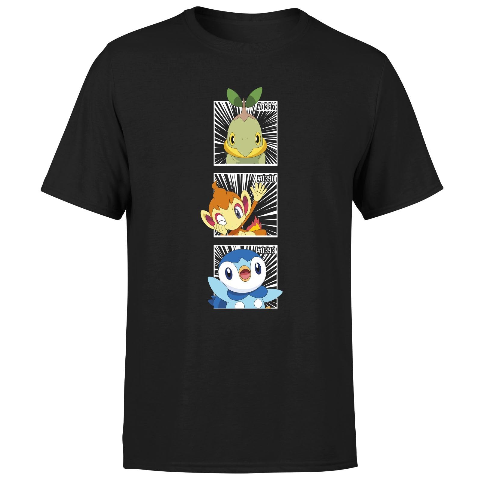 Zavvi Unisex Multi Official Pokémon Generation 4 Intro T-Shirt Mens Black - M