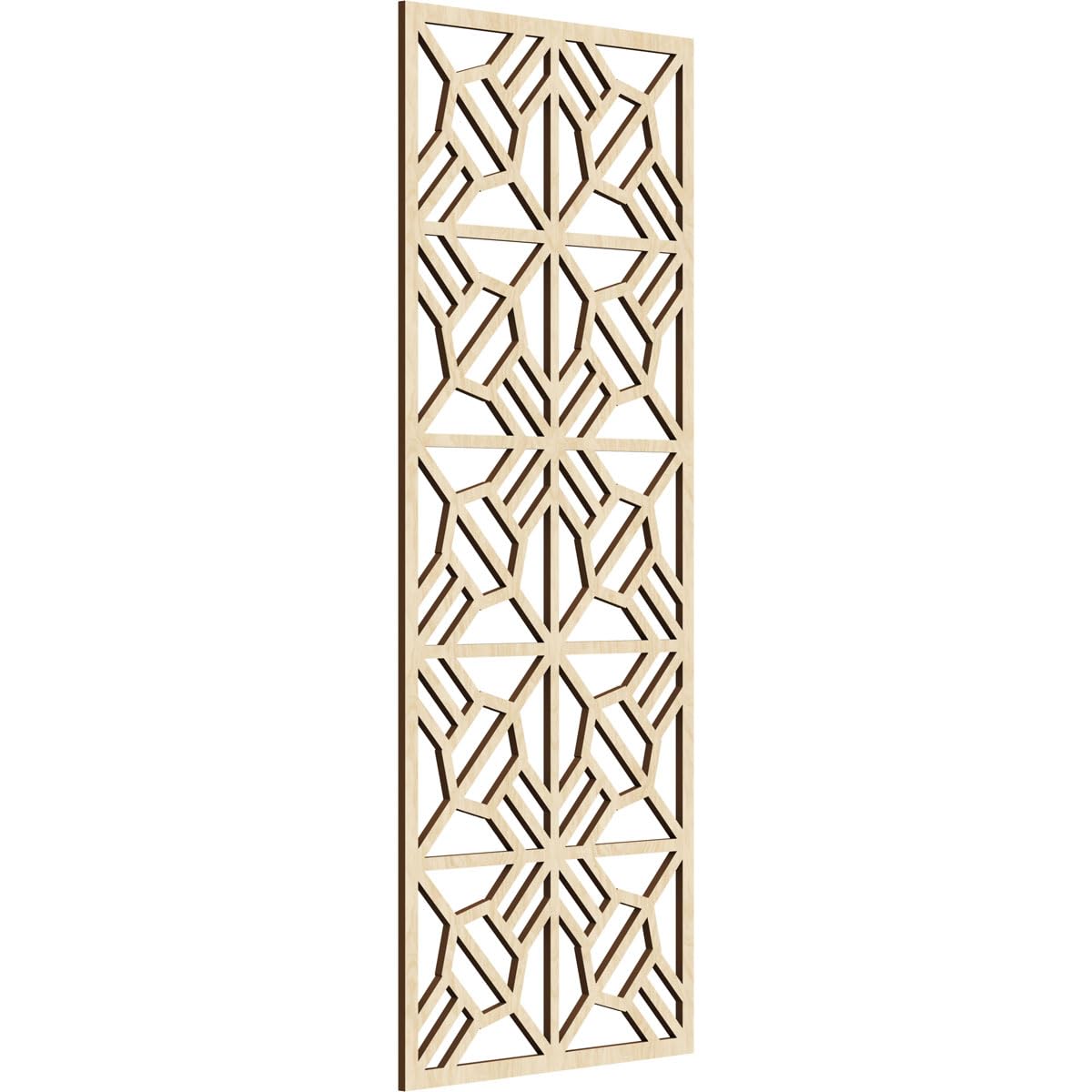 21 3/8"W x 54 3/8"H x 3/8"T Auburn Decorative Fretwork Wood Wall Panels, Birch