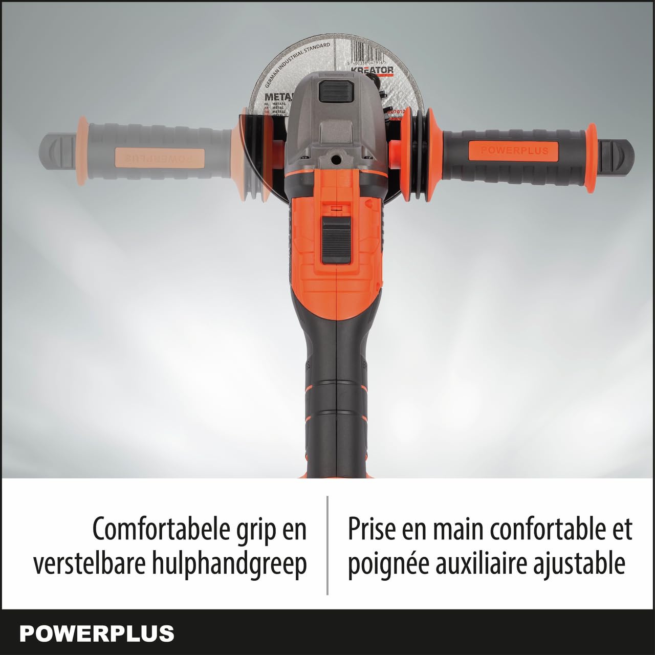 Powerplus Dual Power akumulatorowa szlifierka kątowa POWDP35170 40 V, tarcza ścierna Ø 125 mm, kompaktowa i ergonomiczna szlifierka - bez baterii i ładowarki