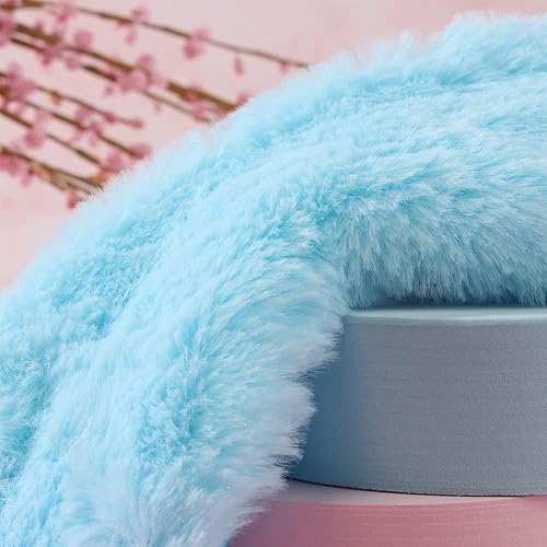 Miniatura 9 de RAYNAG Paquete de 4 cubrebocas de felpa suave para dormir, para regalo de fiesta de cumpleaños, tela cómoda y sedosa en la parte posterior,