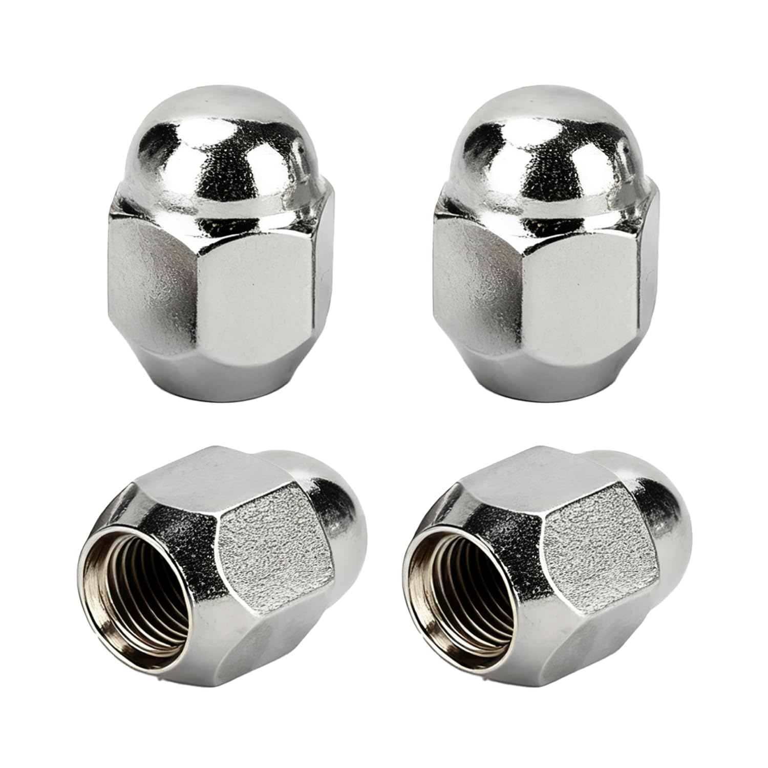 4PCS M12*1.25 Radmuttern, Chrom-Sechskant-Lug-Nuts aus Legierung für Nissan Teana X-Trail Sylphy Tiida, Universelle Auto-Radmuttern