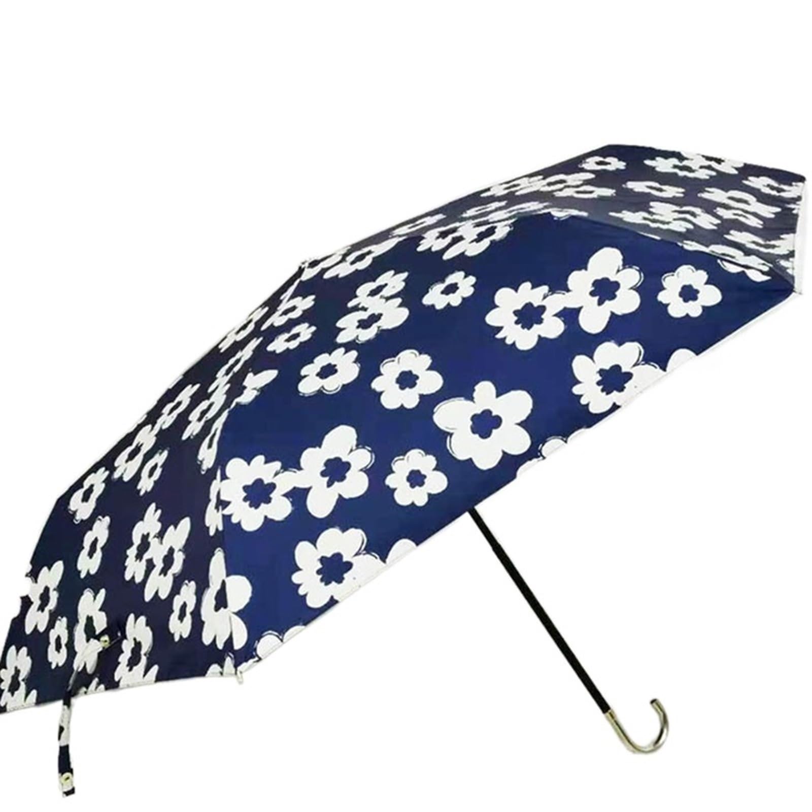 Parapluie du motif fleurs pour femmes - Finition soignée et design pliant - 6