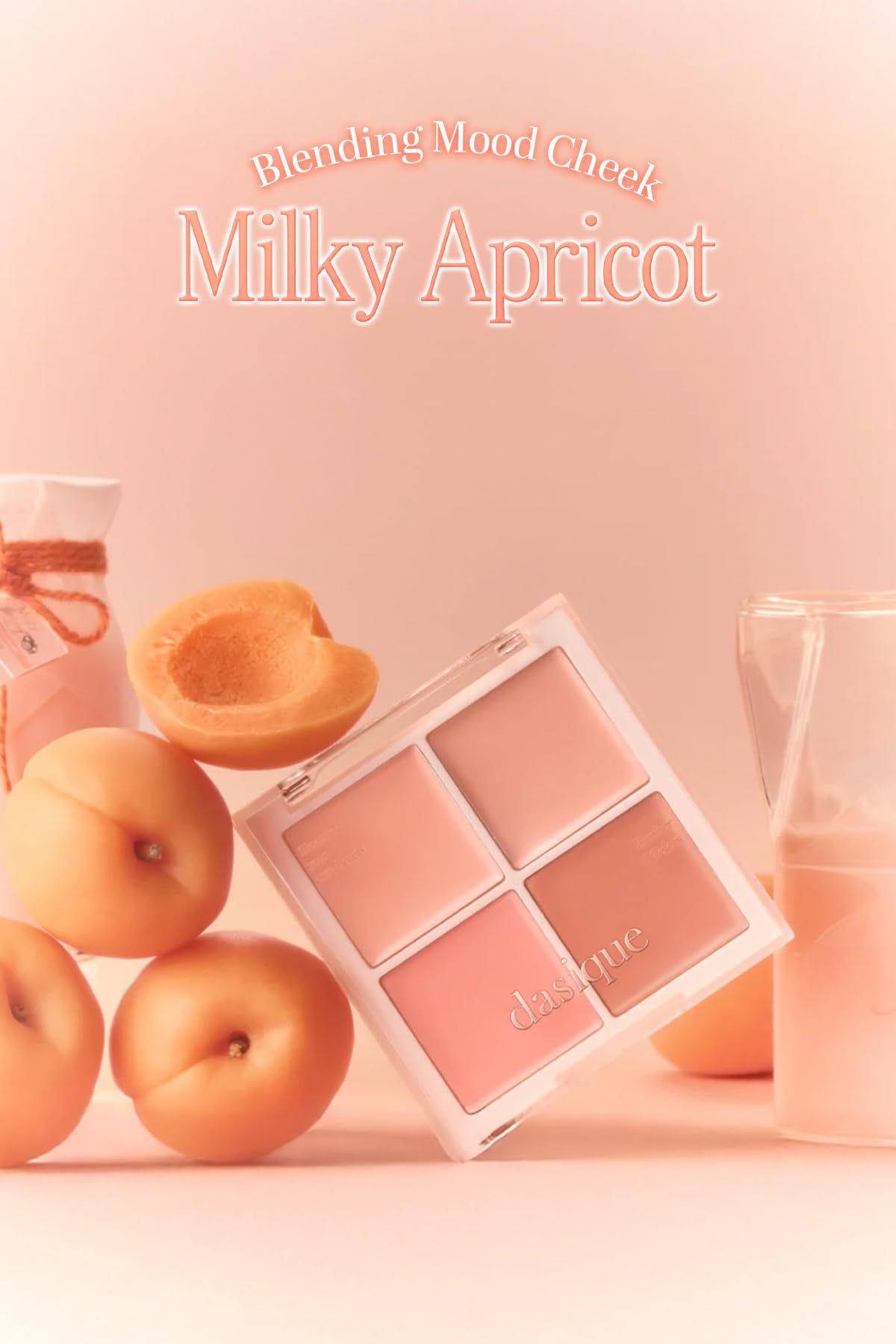 Dasique Karıştırılabilir Renk Tonlarına Sahip 4’lü Krem Allık Blending Mood Cheek (18 Milky Apricot)
