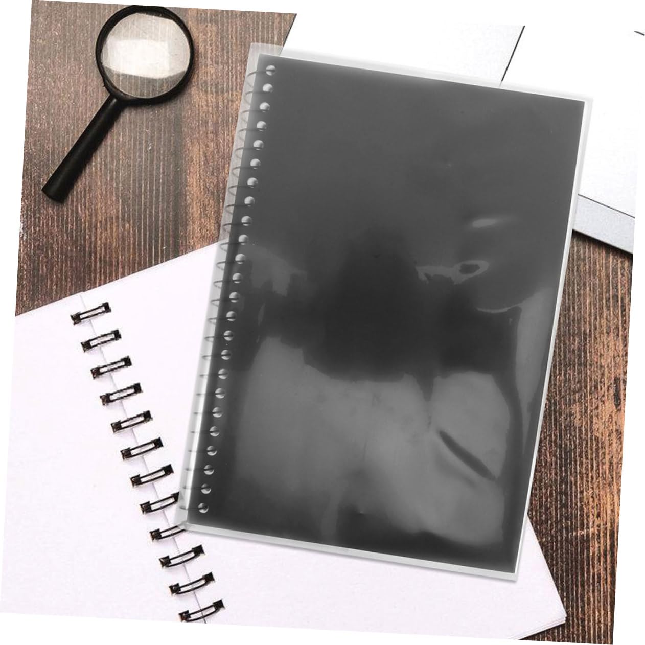 OSALADI 40 Piezas Unidades Funda Libros y Planificadores Transparente de Plástico Resistente Polvo y Arañazos Reutilizable para y Cuadernos
