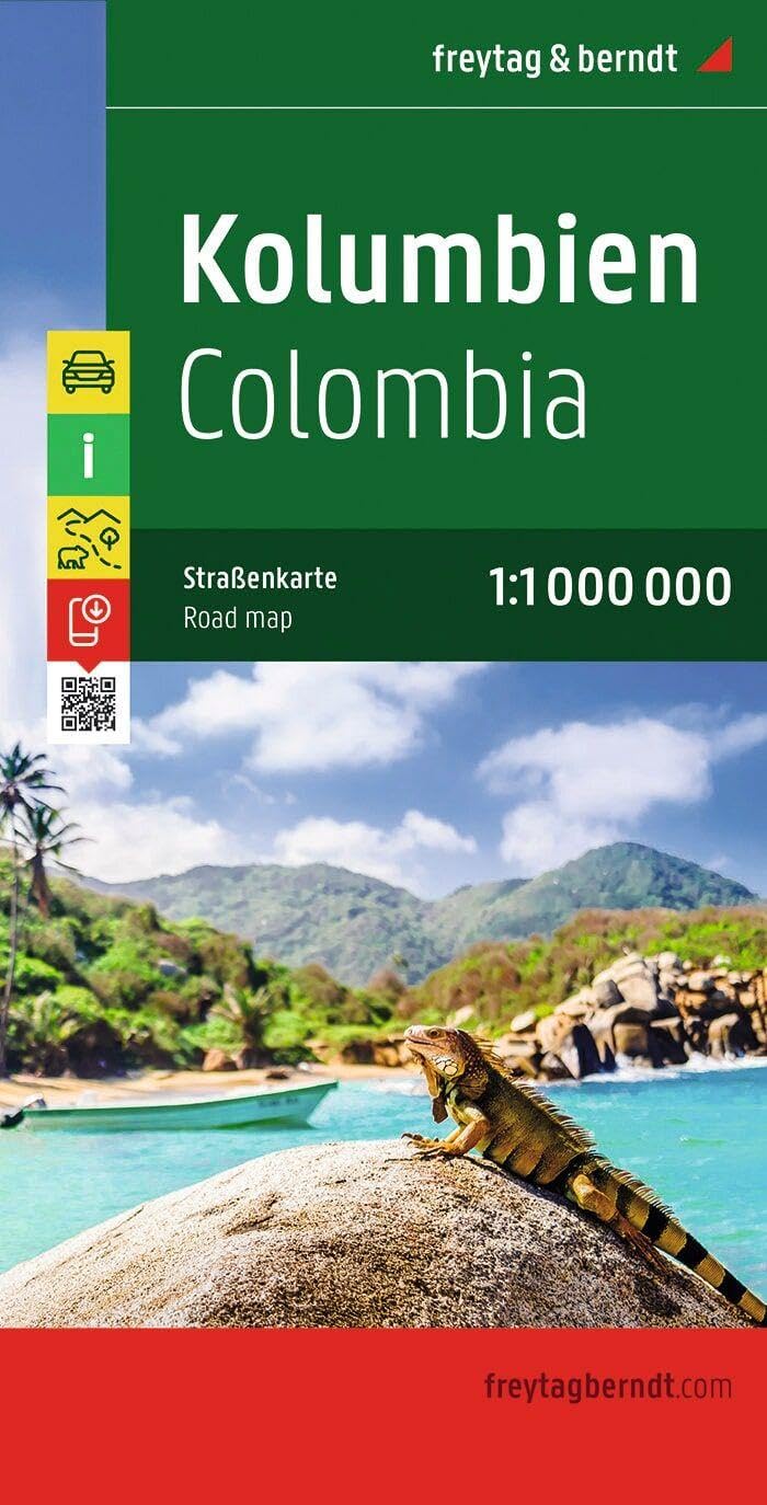 Colombia f&b (r) 1/1M: Wegenkaart 1:1 000 000