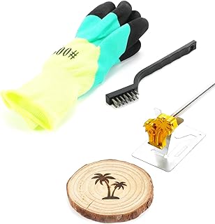 AIMOADO Coconut Tree Branding Iron, 1 1/2" Brass Branding Iron Stamp for Hats Wood Leather