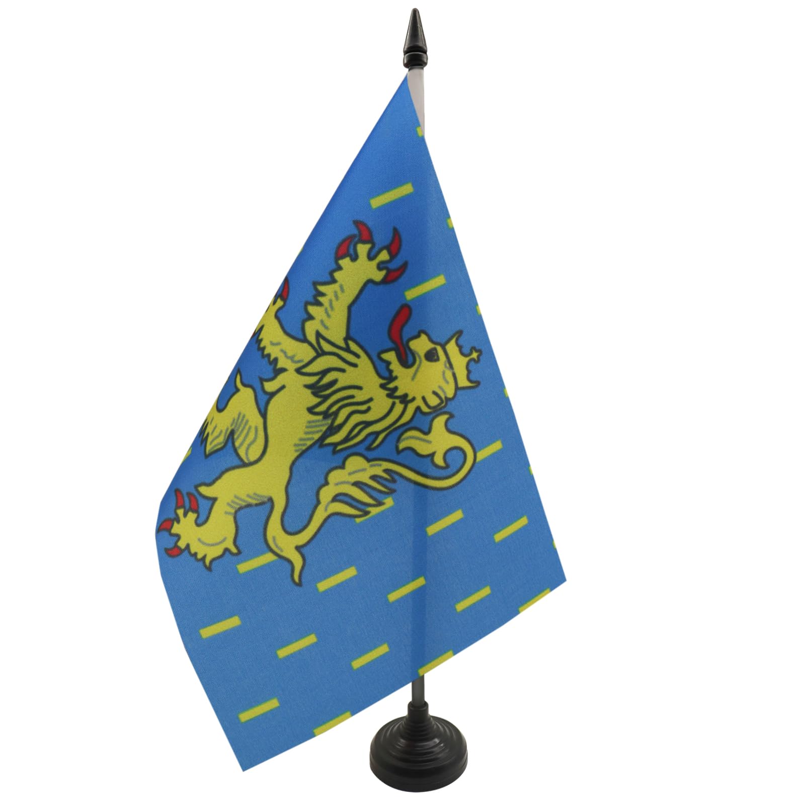 AZ FLAG Franche-Comté Table Flag 5'' x 8'', French region of Franche-Comté Office Decoration 100% Polyester 21 x 14 cm