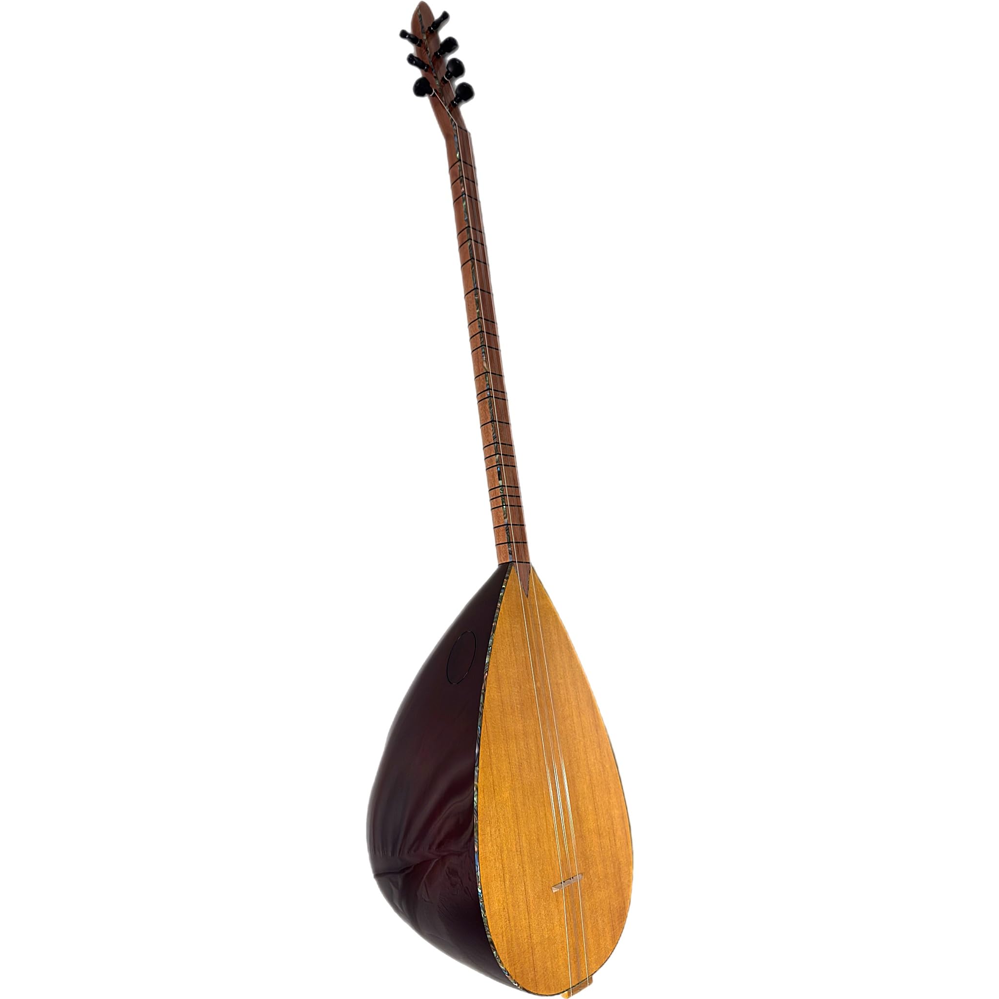 Uzun sap Ceviz Ögrenci Kursiyer Sazi, Saz Baglama noktali klavye | Langhals Walnuss Anfänger Schüler Baglama, Saz Einsteiger Set