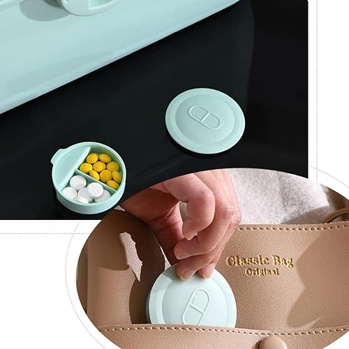 Miniatura 5 de YXQ Caja de primeros auxilios, bandeja plegable de plástico extraíble de 3 niveles, organizador de almacenamiento de medicamentos, caja organizadora