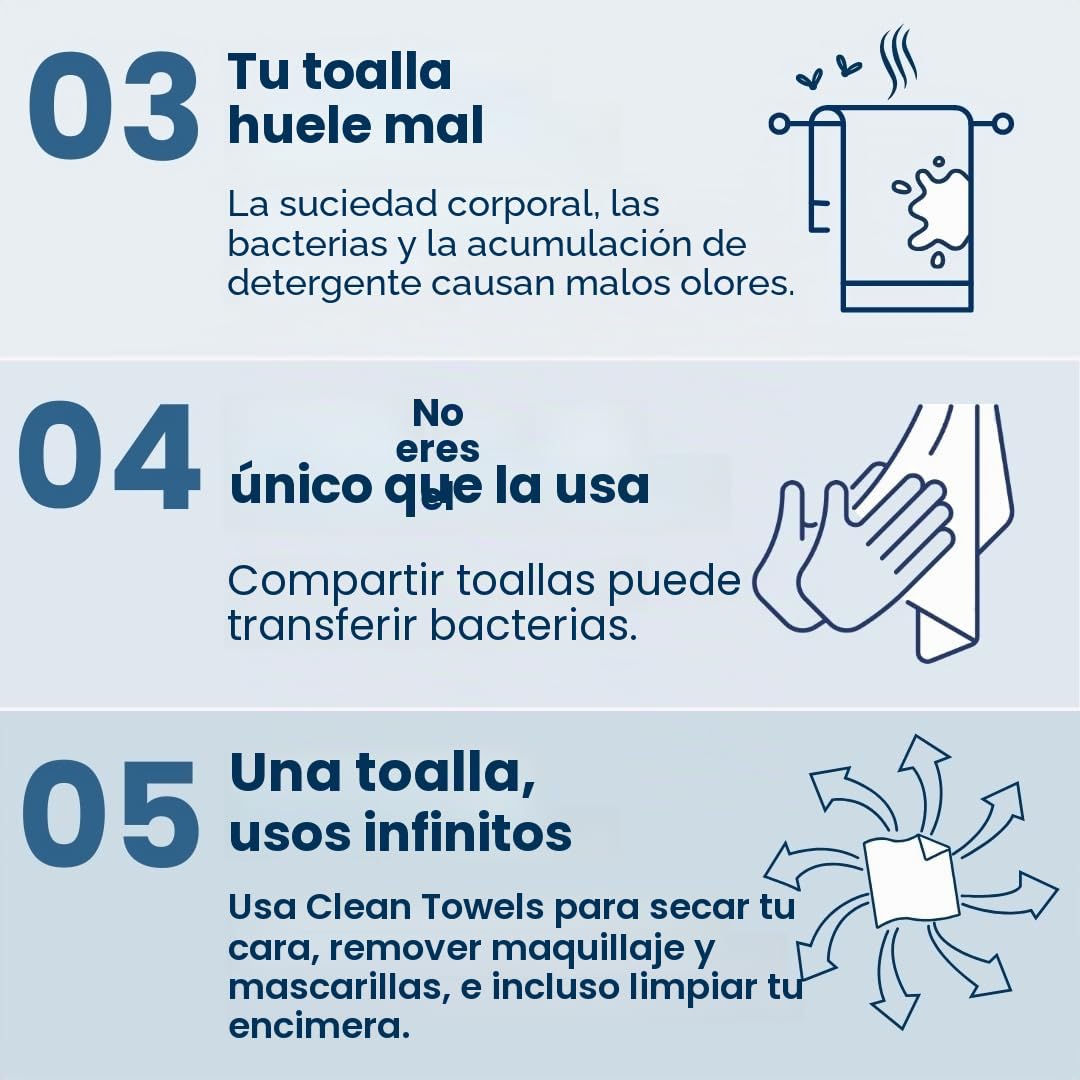 Clean Skin Club Contenedor de bambú de lujo con funda, incluye 50 toallas faciales desechables Clean Towels XL Original