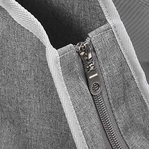 Fishawk Bolsa para transporte de animais de estimação, bolsa frontal respirável para cães (cinza cla