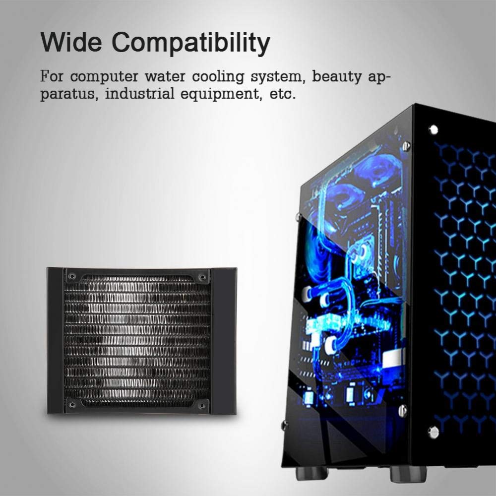 Mugast Aluminum Radiator, Computer Water Cooling 120mm / 240mm / 360mm Radiator G1 / 4 Thread Water Separator - Image 2
