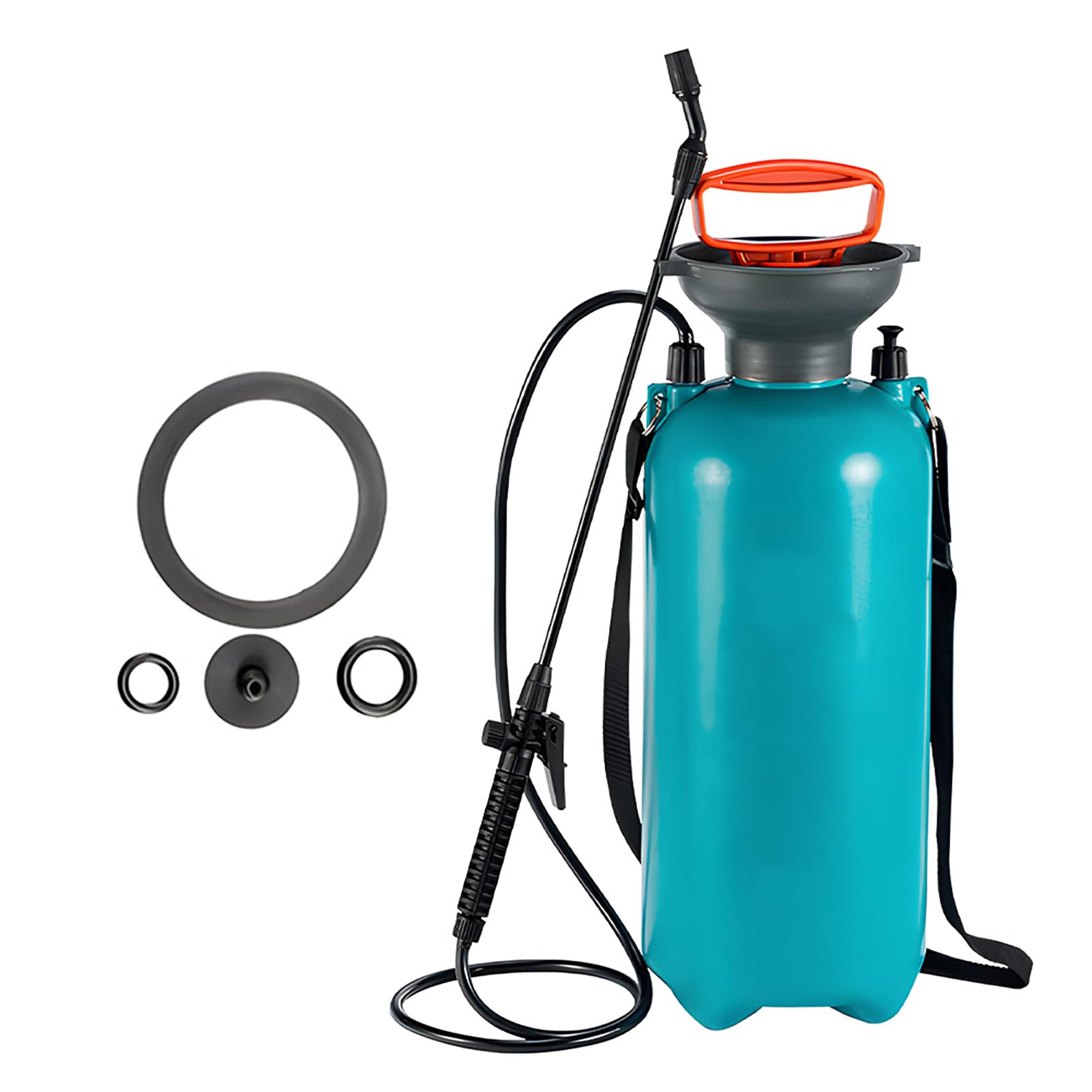 Flowhale Portable Pump Pressure Garden Sprayer 2.11 Gallon / 8L Lawn and Garden Portable Sprayer with Pressure Release Valve/Rotatable Spray Lance/Adjustable Shoulder Strap in Lawn Yard Weed