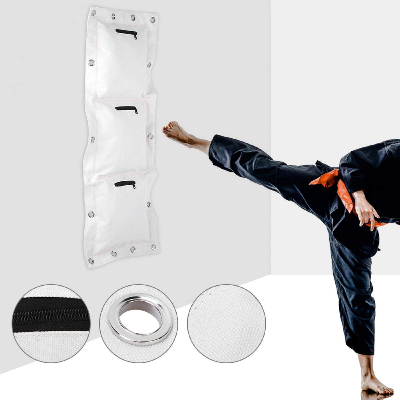 Worek z piaskiem, płócienny worek treningowy Sanda Worek z piaskiem Wing Chun Cel ścienny, sprzęt treningowy Torba bokserska Wing Chun Dummy do sportowej torby z piaskiem(Triptych)