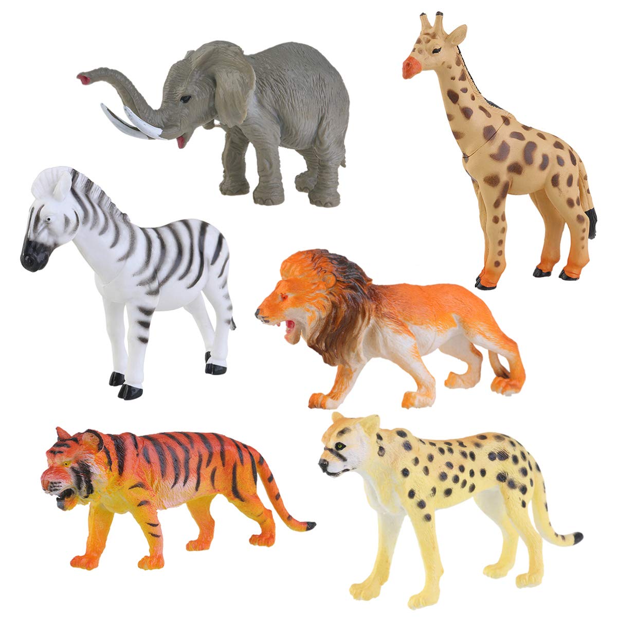 Lot De 30 Porte-clés Animaux De La Jungle - Cadeaux D'anniversaire Pour Enfants - Zèbre, Tigre, Lion