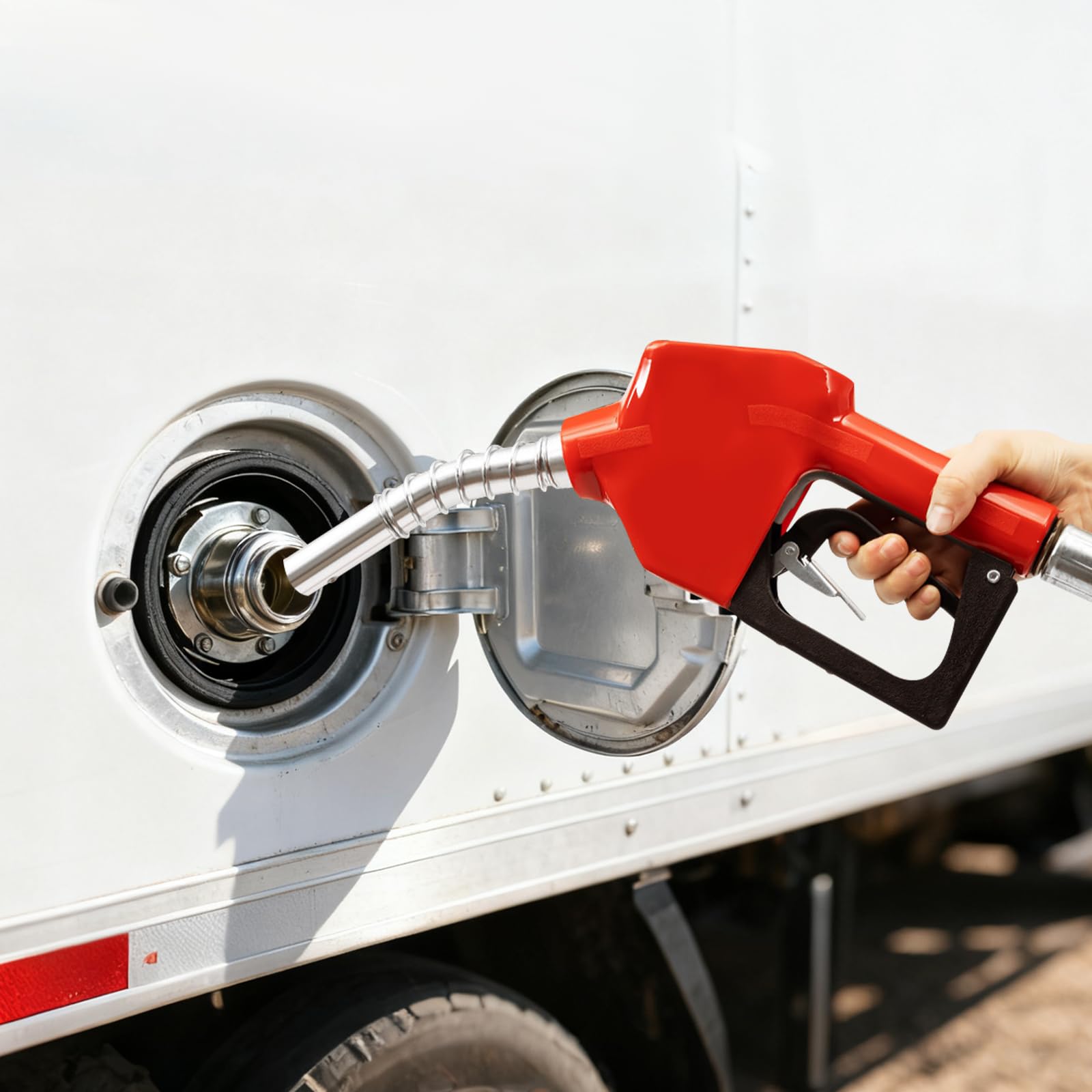 Pompe diesel 550 W, pompe de réservoir auto-amorçante avec tuyau et buse