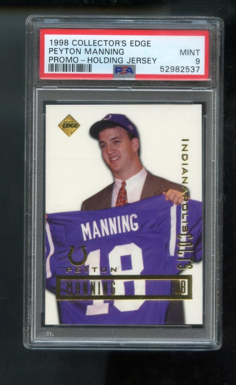1998 Collector's Edge Peyton Manning Promo Graded ROOKIE Card PSA 9 Collectors